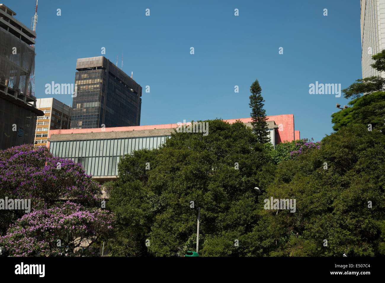 The Sao Paulo museum of Art, MASP., on Paulista Avenue, Sao Paulo, Brazil Stock Photo