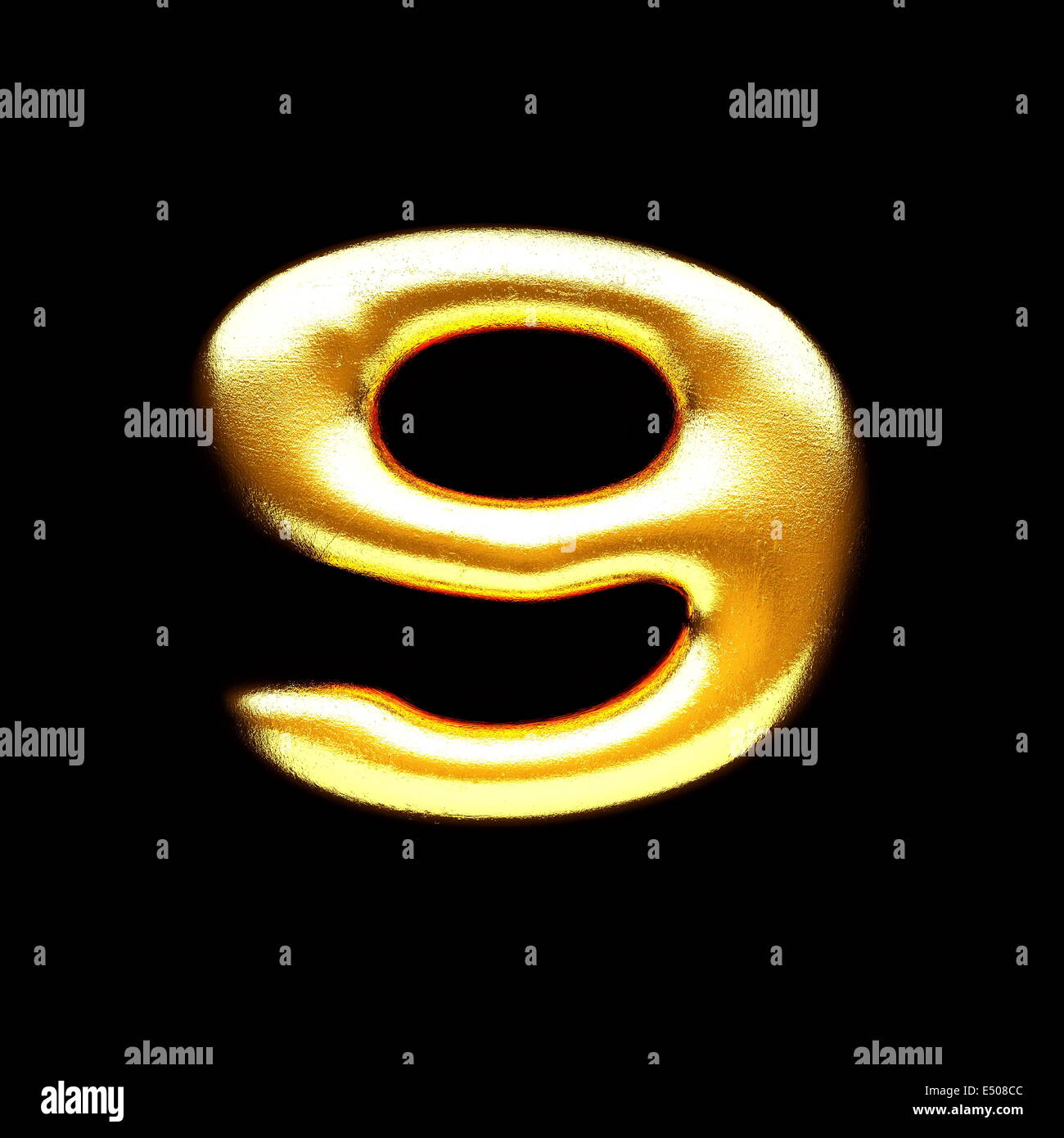isolated golden letter Stock Photo - Alamy