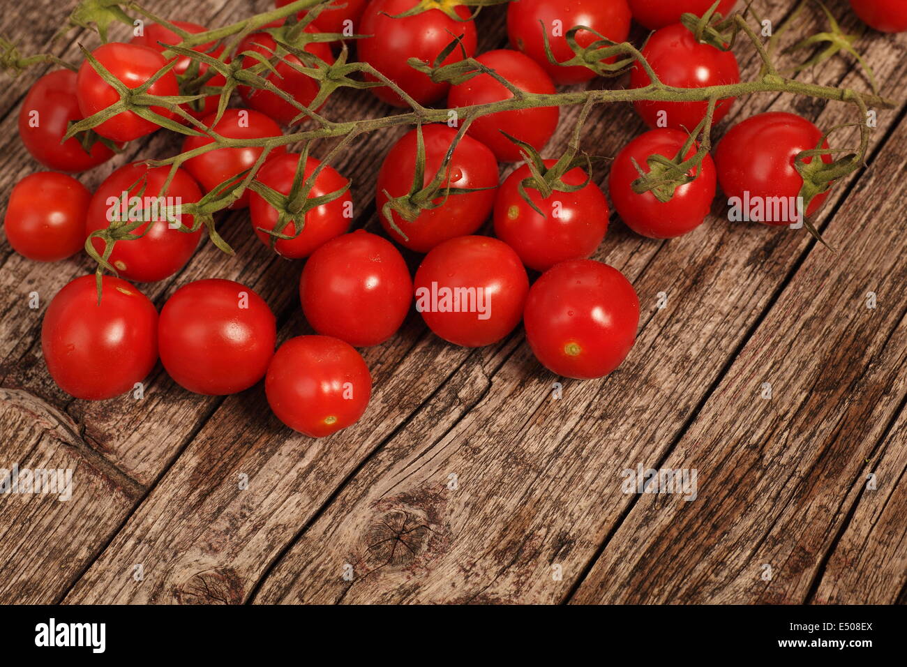 Red cherry tomatoes Stock Photo