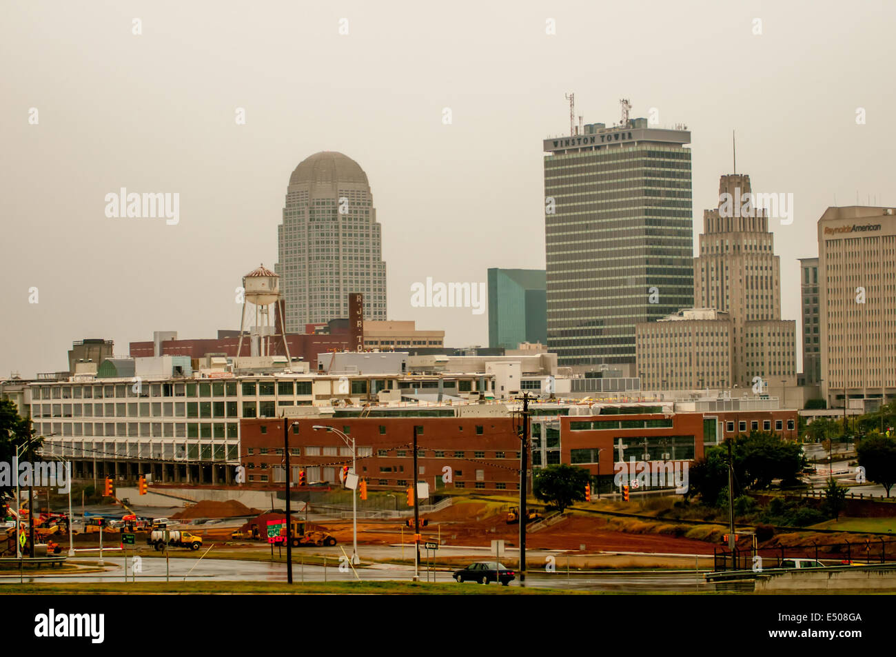 winston salem skyline Stock Photo Alamy