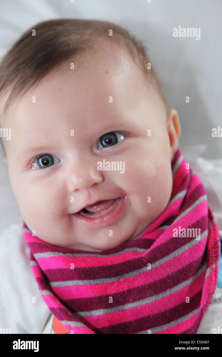 Portrait of a beautiful newborn baby Stock Photo