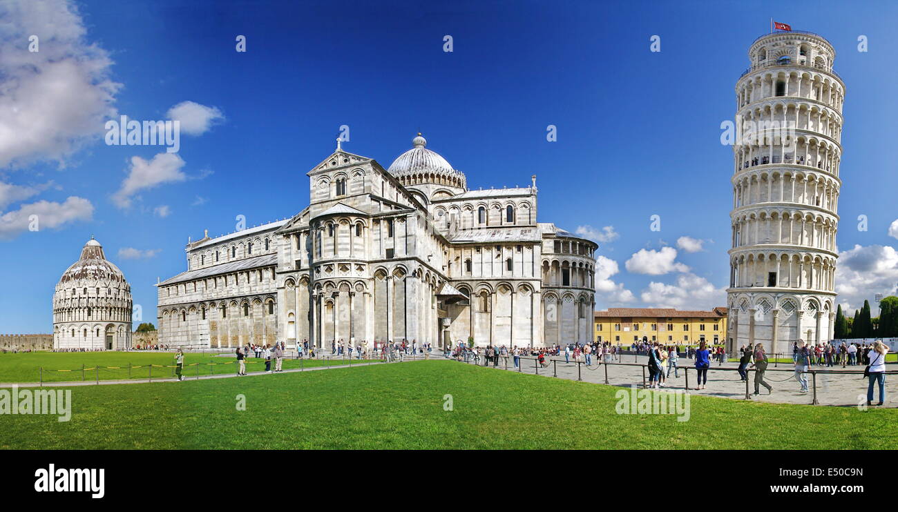 The leaning tower of pisa Stock Photo