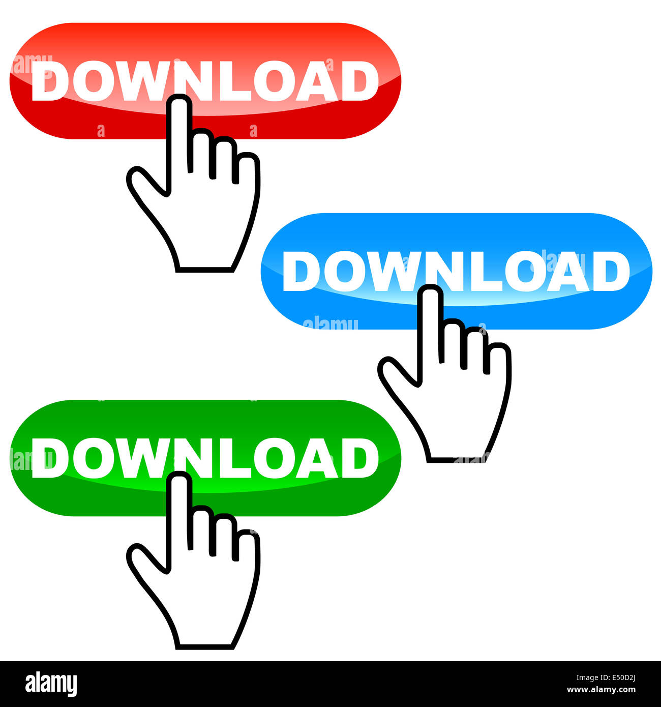 Download cursor icons set Cut Out Stock Images Pictures Alamy
