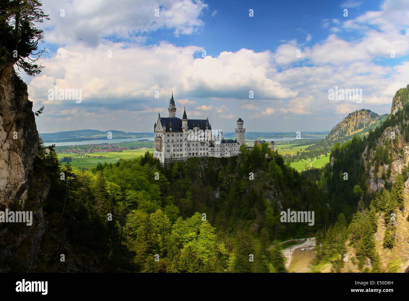 Neuschwanstein is the castle of King Ludwig Stock Photo - Alamy
