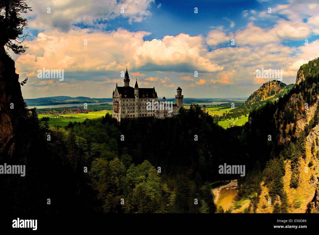 Neuschwanstein is the castle of King Ludwig Stock Photo - Alamy