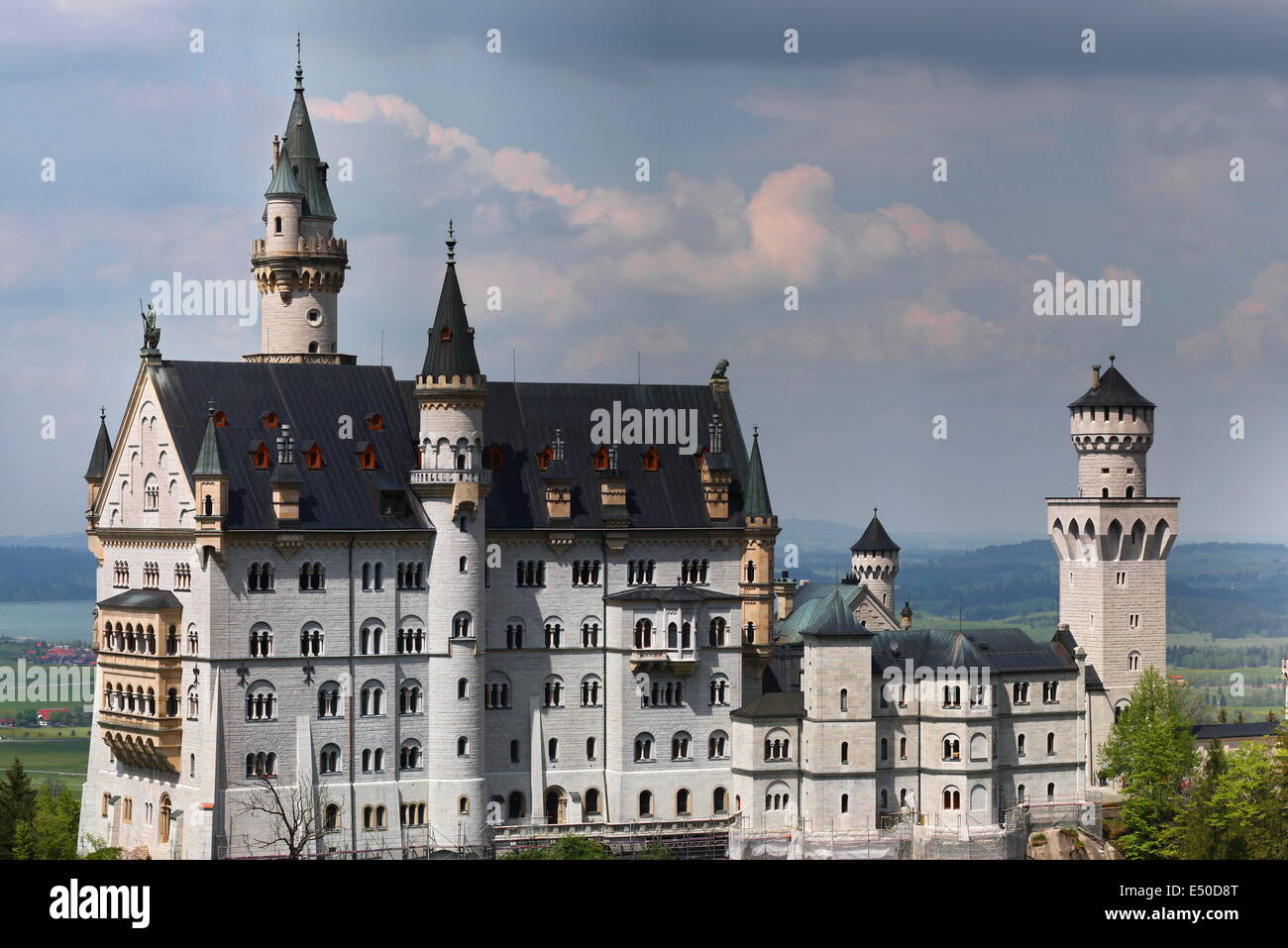 Neuschwanstein is the castle of King Ludwig Stock Photo - Alamy