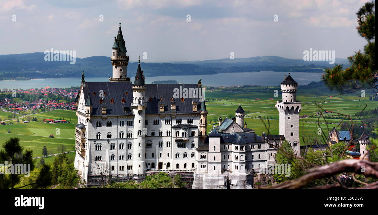 Neuschwanstein is the castle of King Ludwig Stock Photo - Alamy