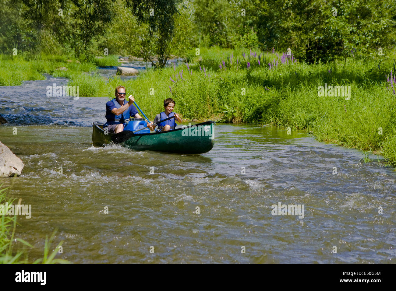canoeing Stock Photo Alamy