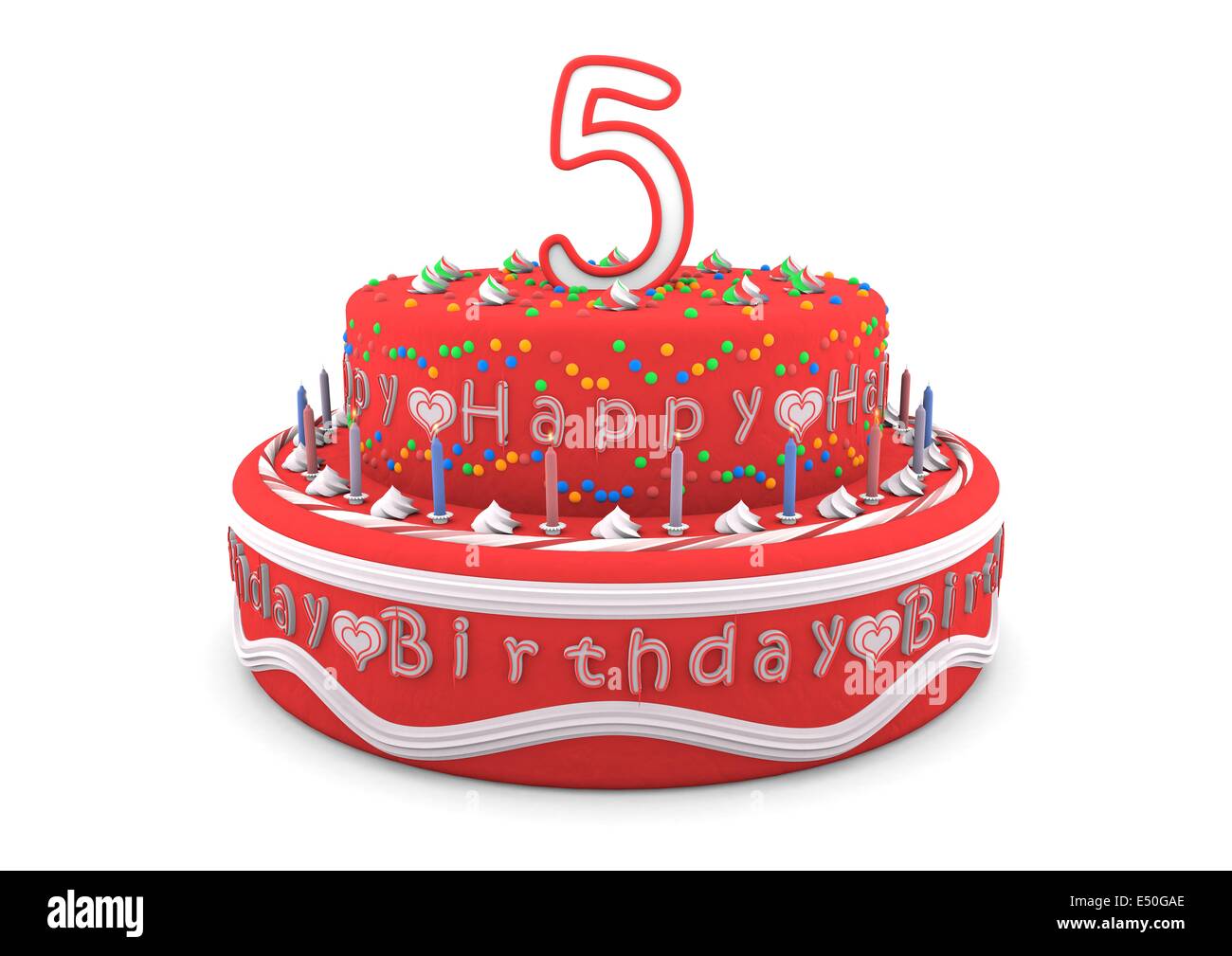 Birthday Pie Stock Photo