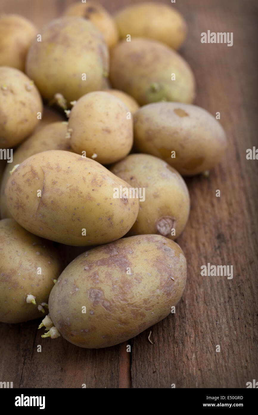 Pile of fresh potatoes Stock Photo