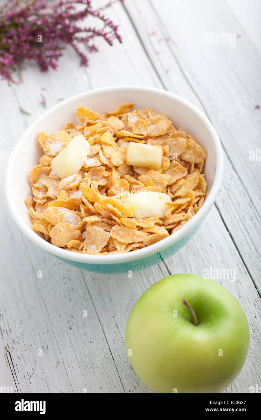 Bowl of healthy breakfast cereal Stock Photo Alamy