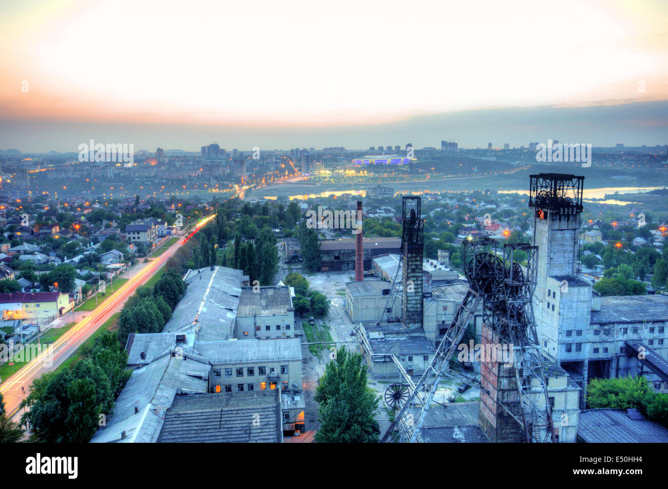 Night urban landscape Stock Photo - Alamy - Night Urban Landscape
