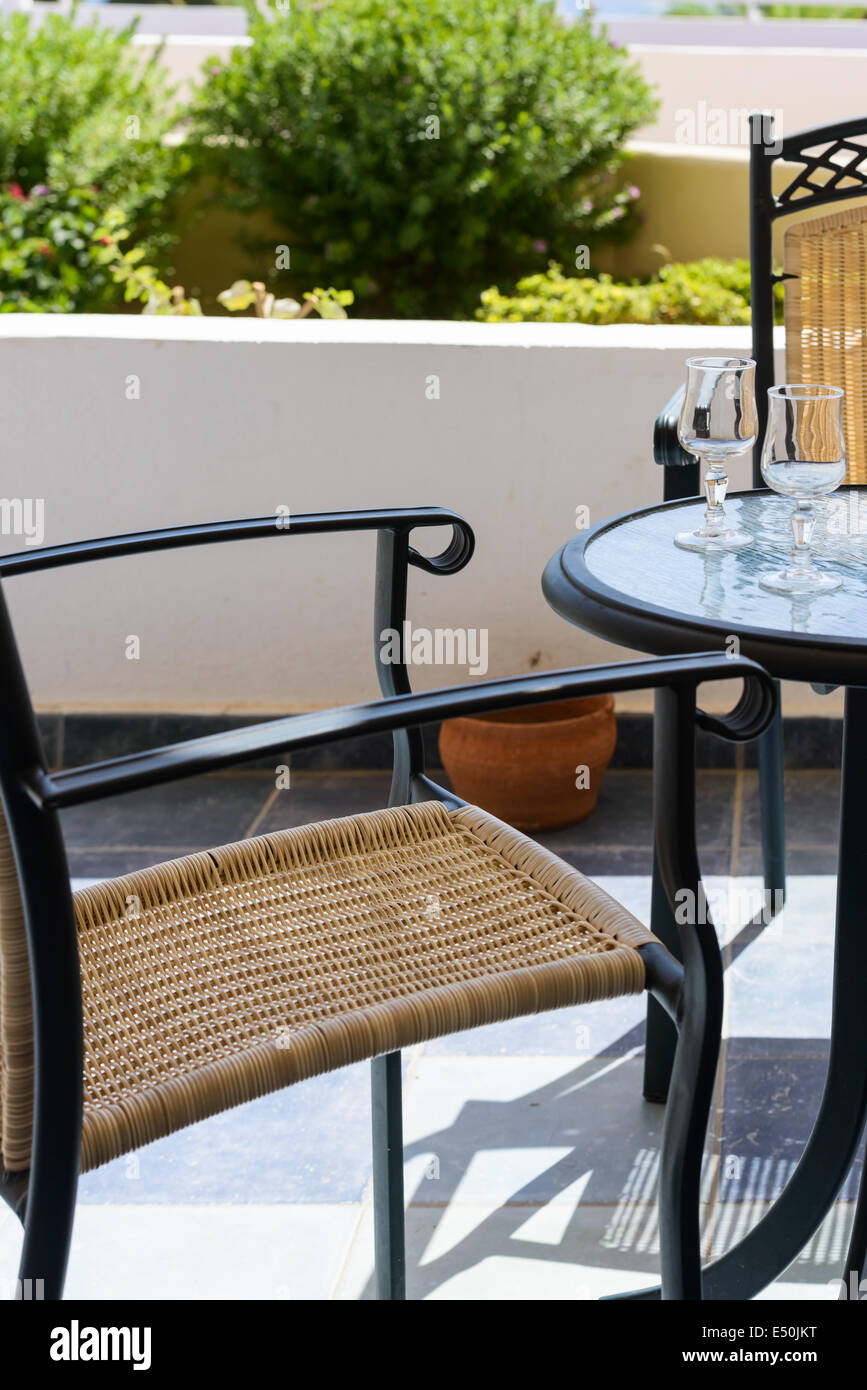 pics Veranda Chairs And Tables https www alamy com stock photo table chair on the veranda 71929420 html