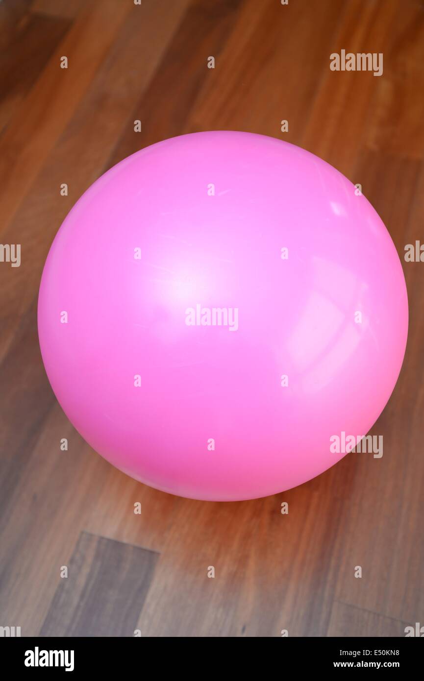 A close up shot of a fitness ball Stock Photo