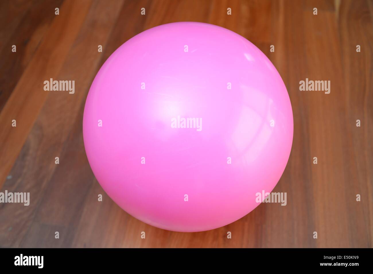A close up shot of a fitness ball Stock Photo