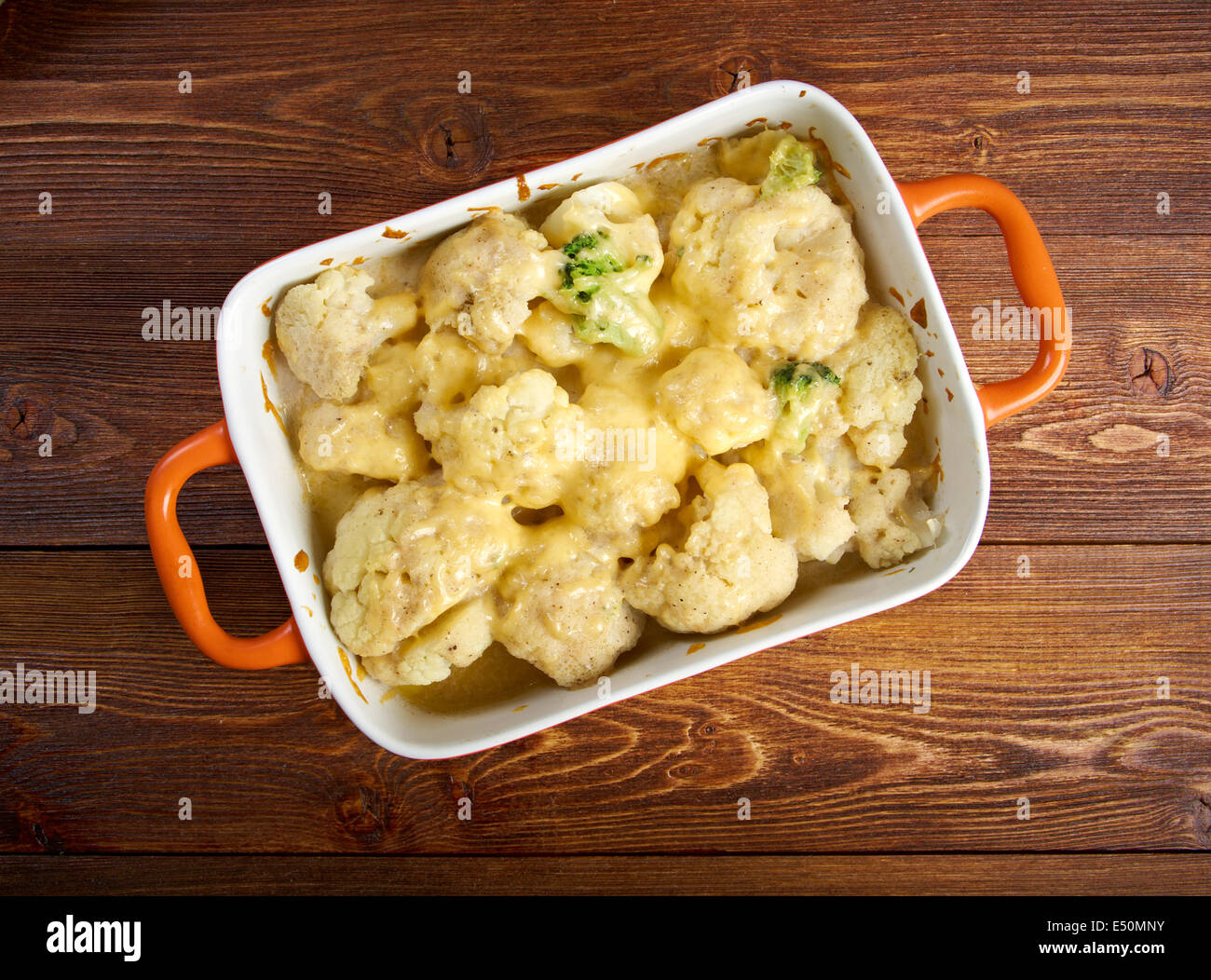 Vegetable Cauliflower gratin Stock Photo Alamy