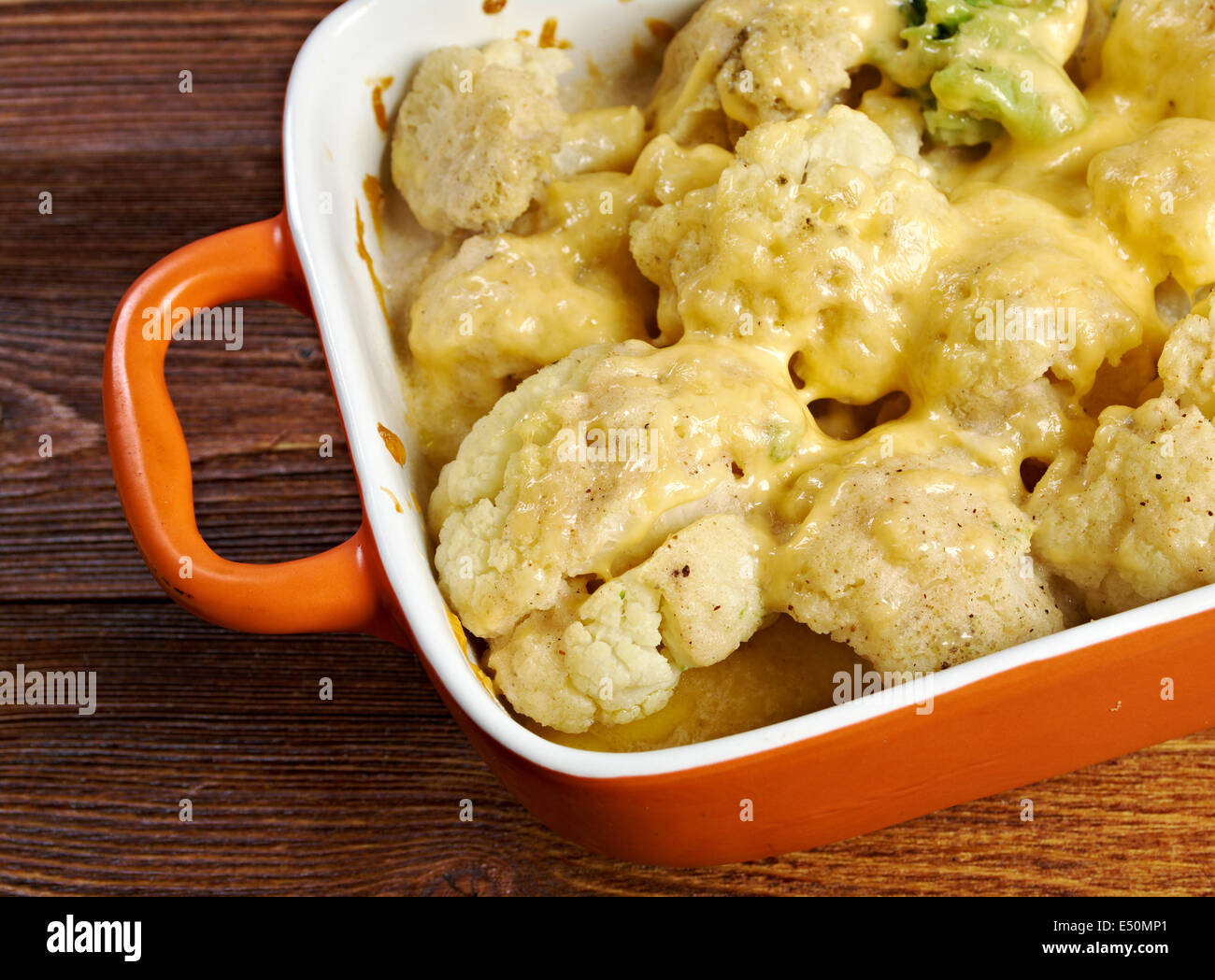 Vegetable Cauliflower gratin Stock Photo Alamy