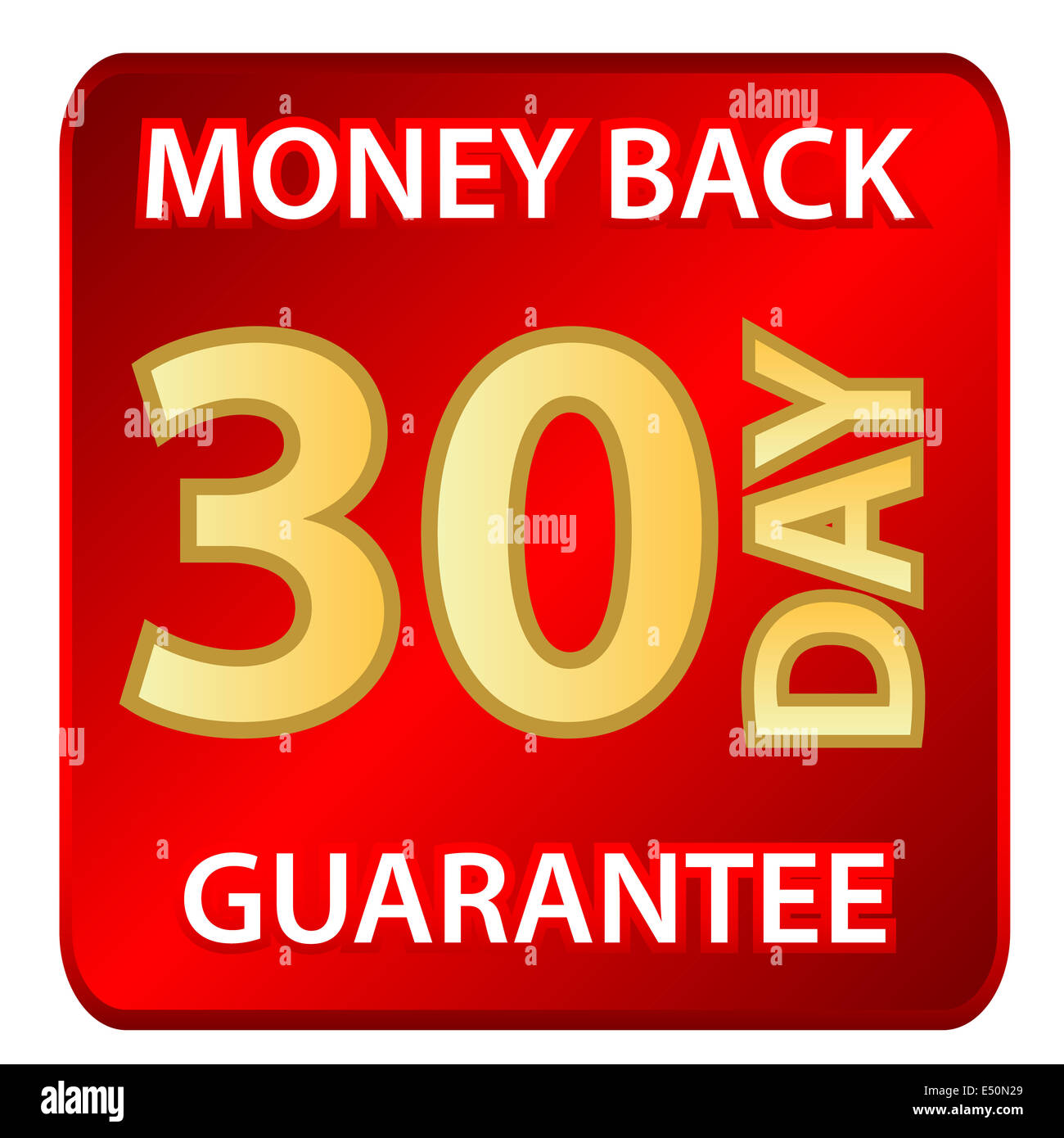 30 days money back guarantee hi-res stock photography and images - Alamy