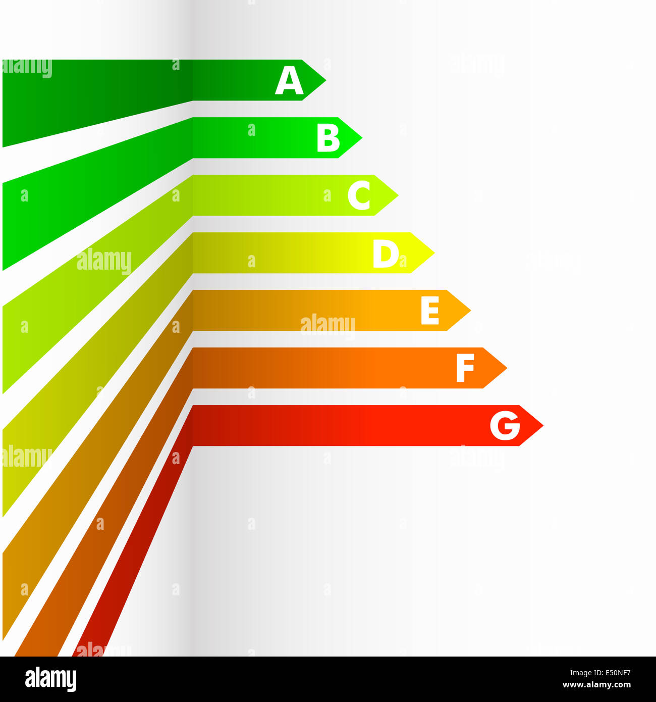 Energy Efficiency Rating Stock Photo