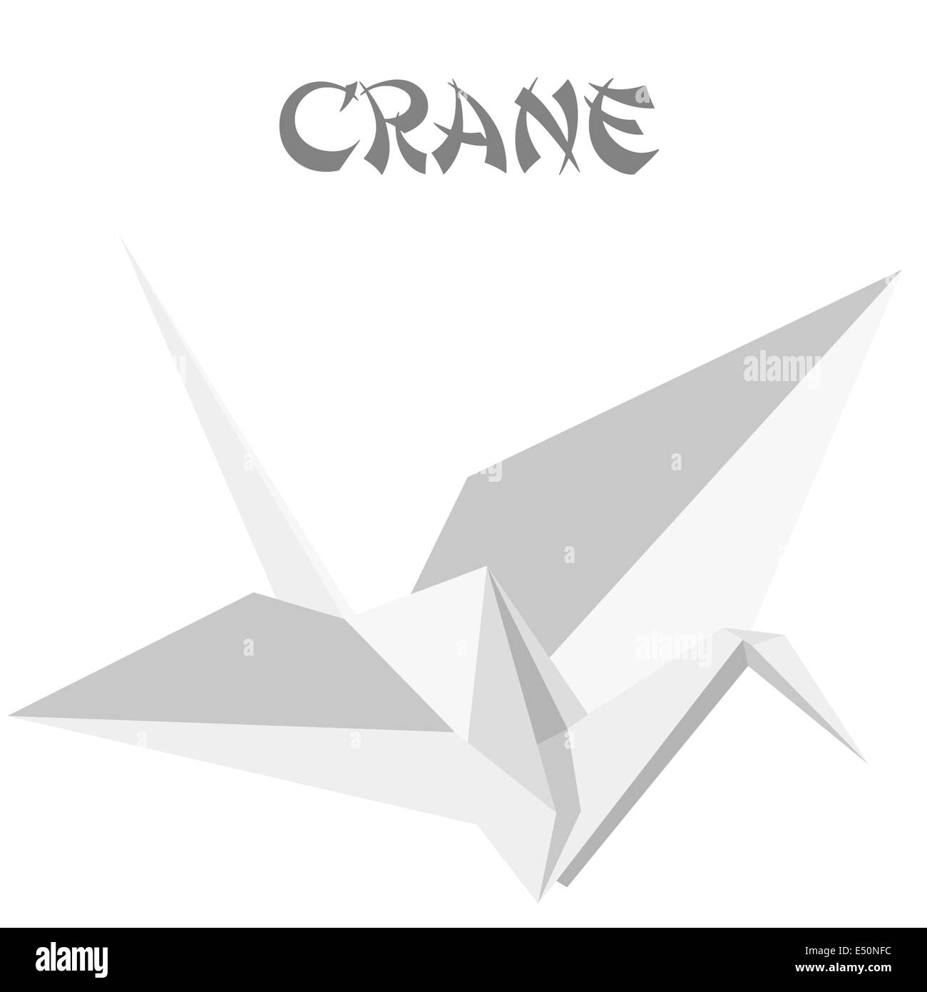 origami crane Stock Photo