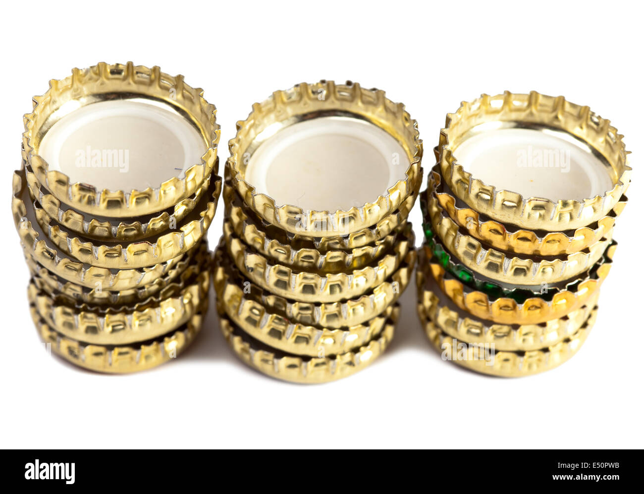 Metal Beer bottle caps Stock Photo Alamy