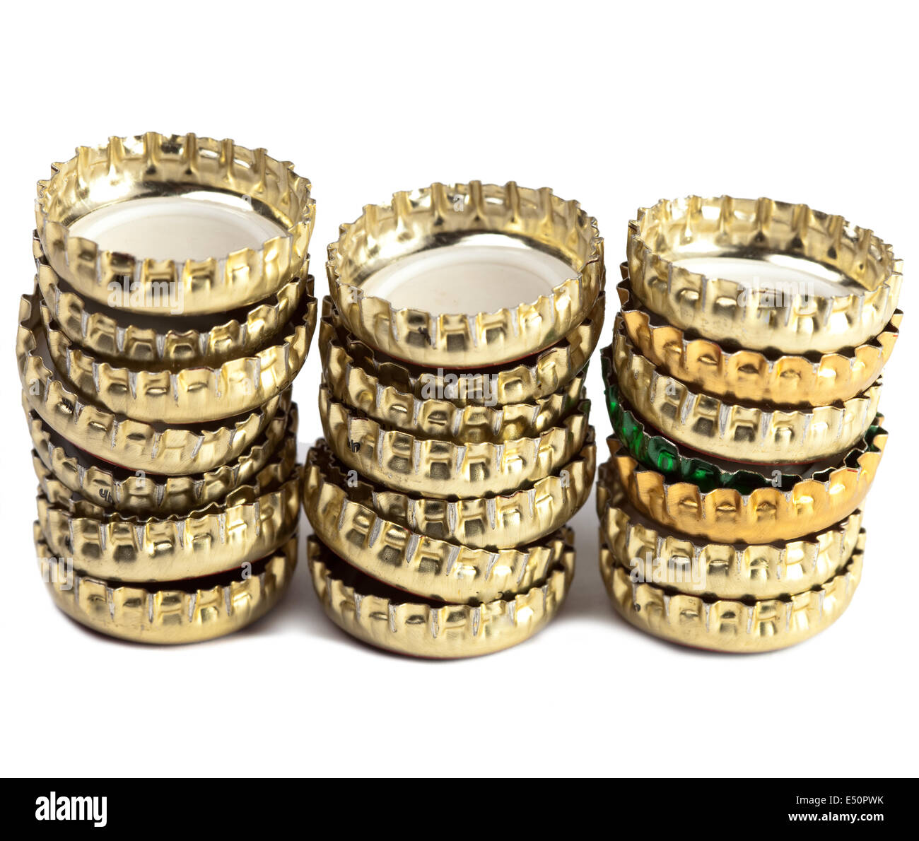 Metal Beer bottle caps Stock Photo Alamy