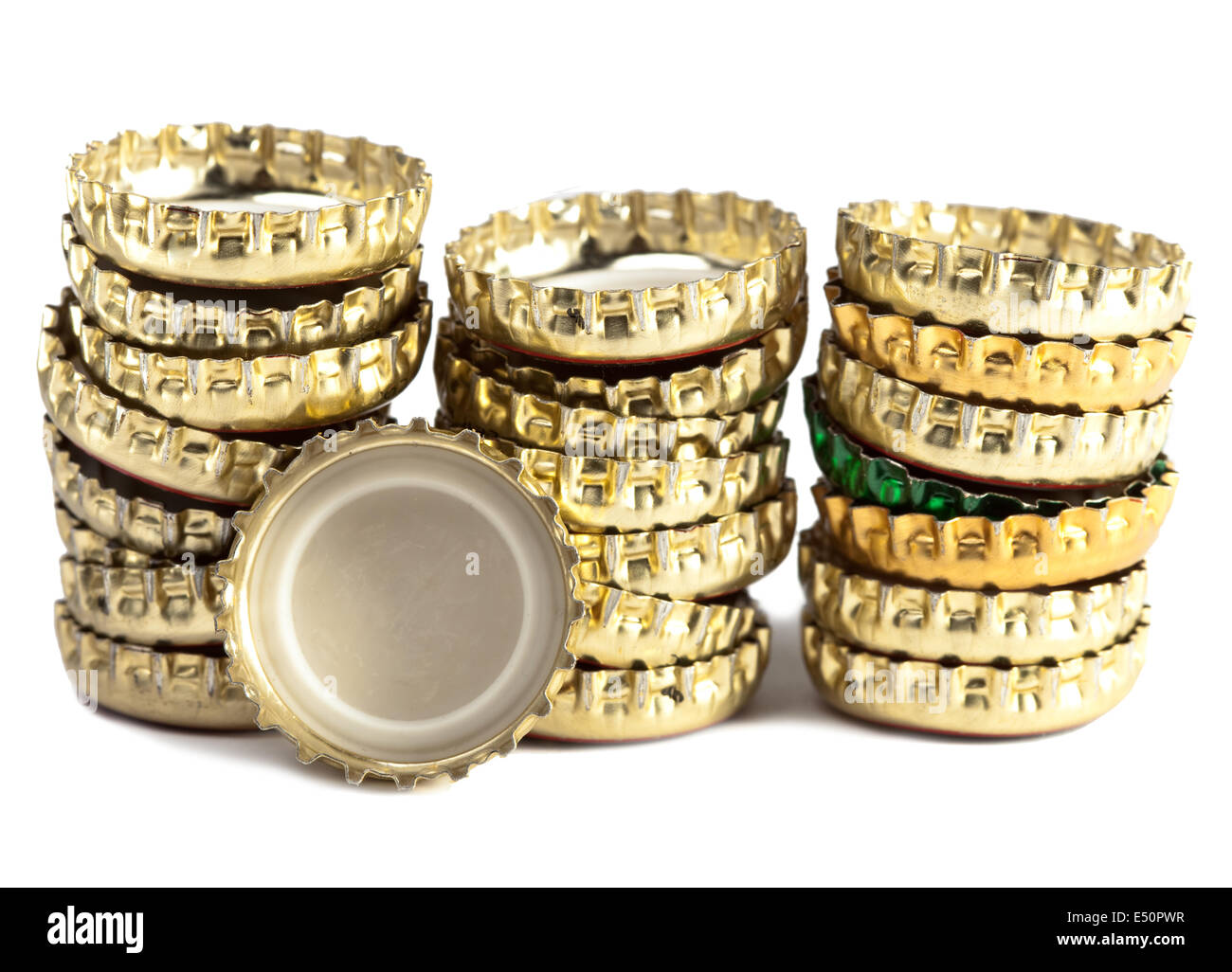 Metal Beer bottle caps Stock Photo Alamy