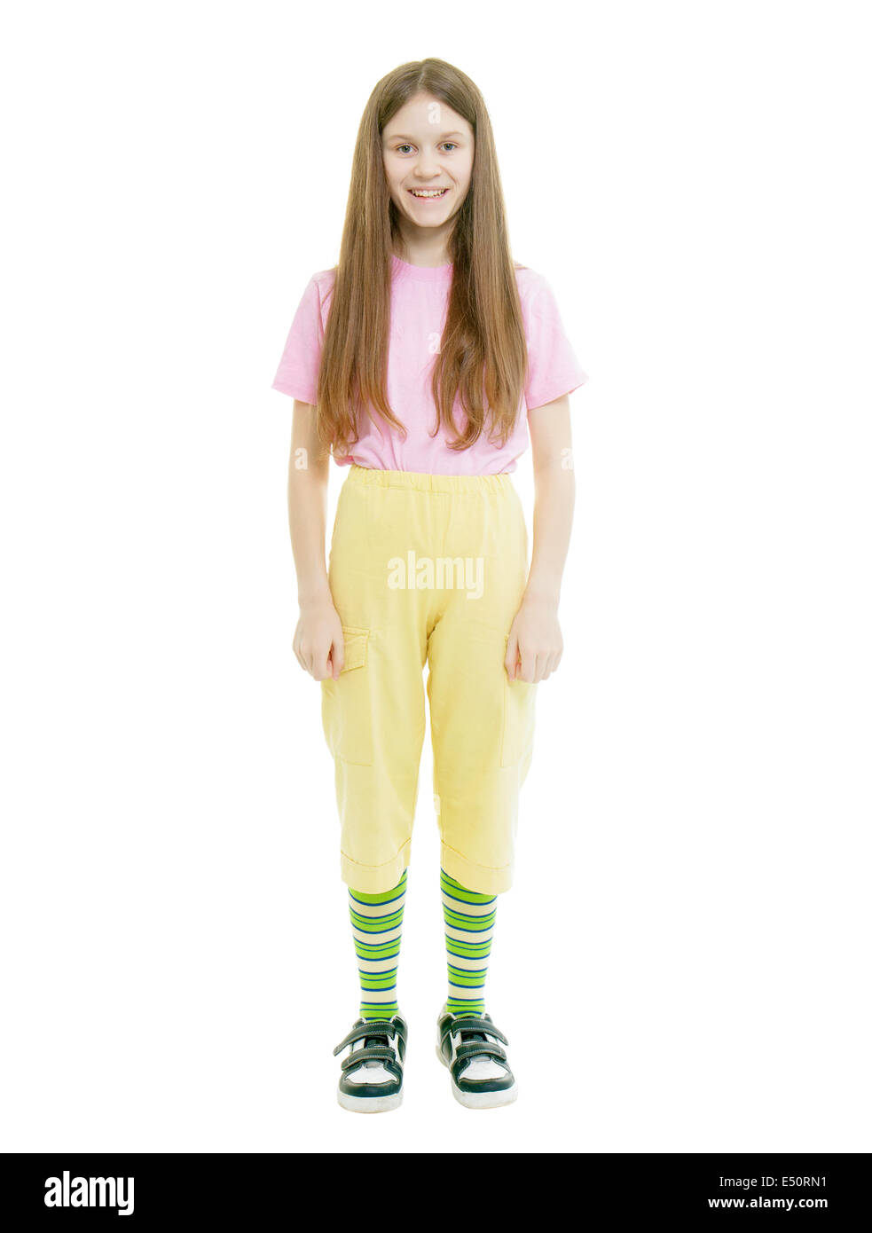 Isolated teen girl hi-res stock photography and images - Alamy
