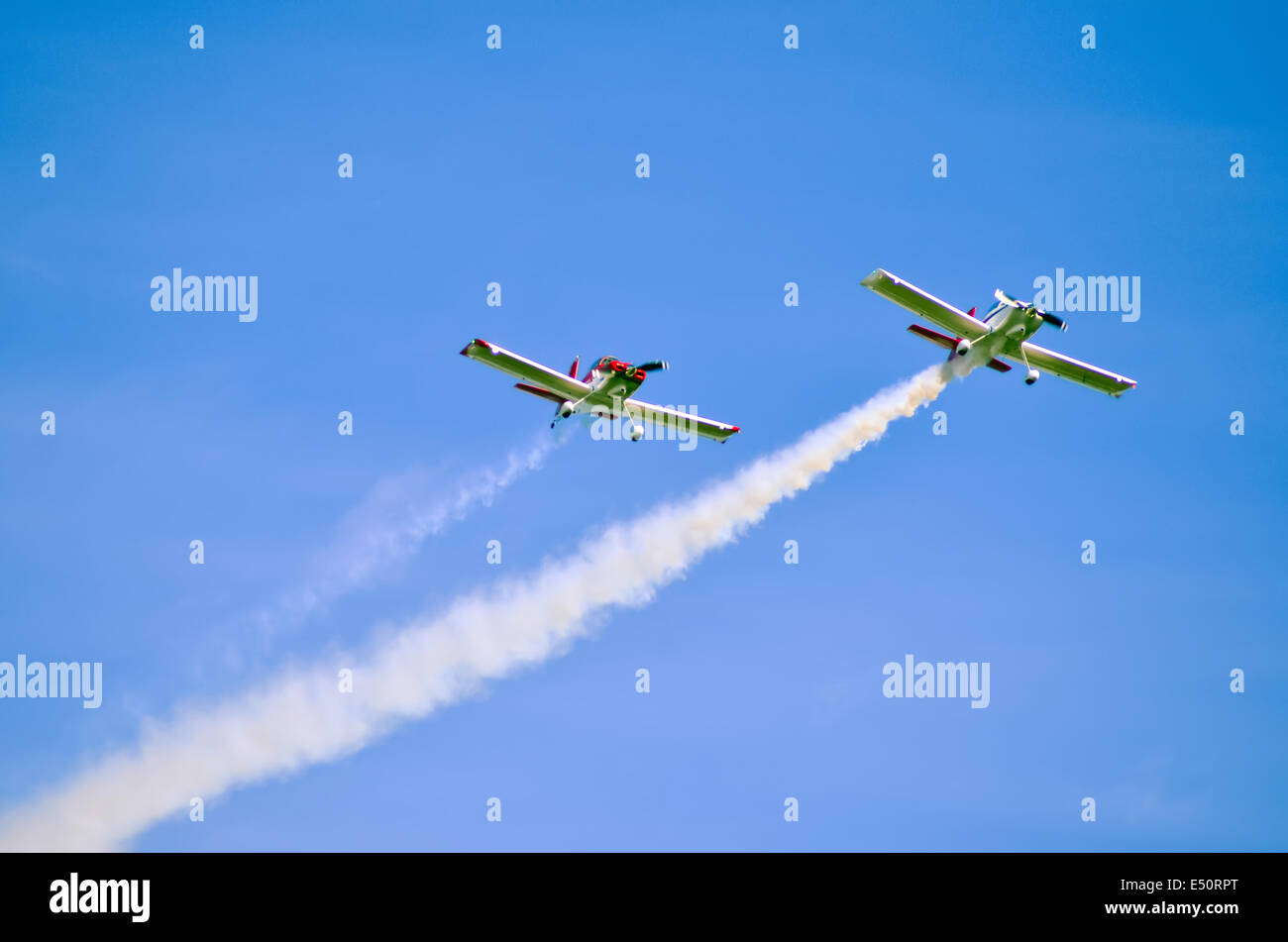 action in the sky during an airshow Stock Photo - Alamy