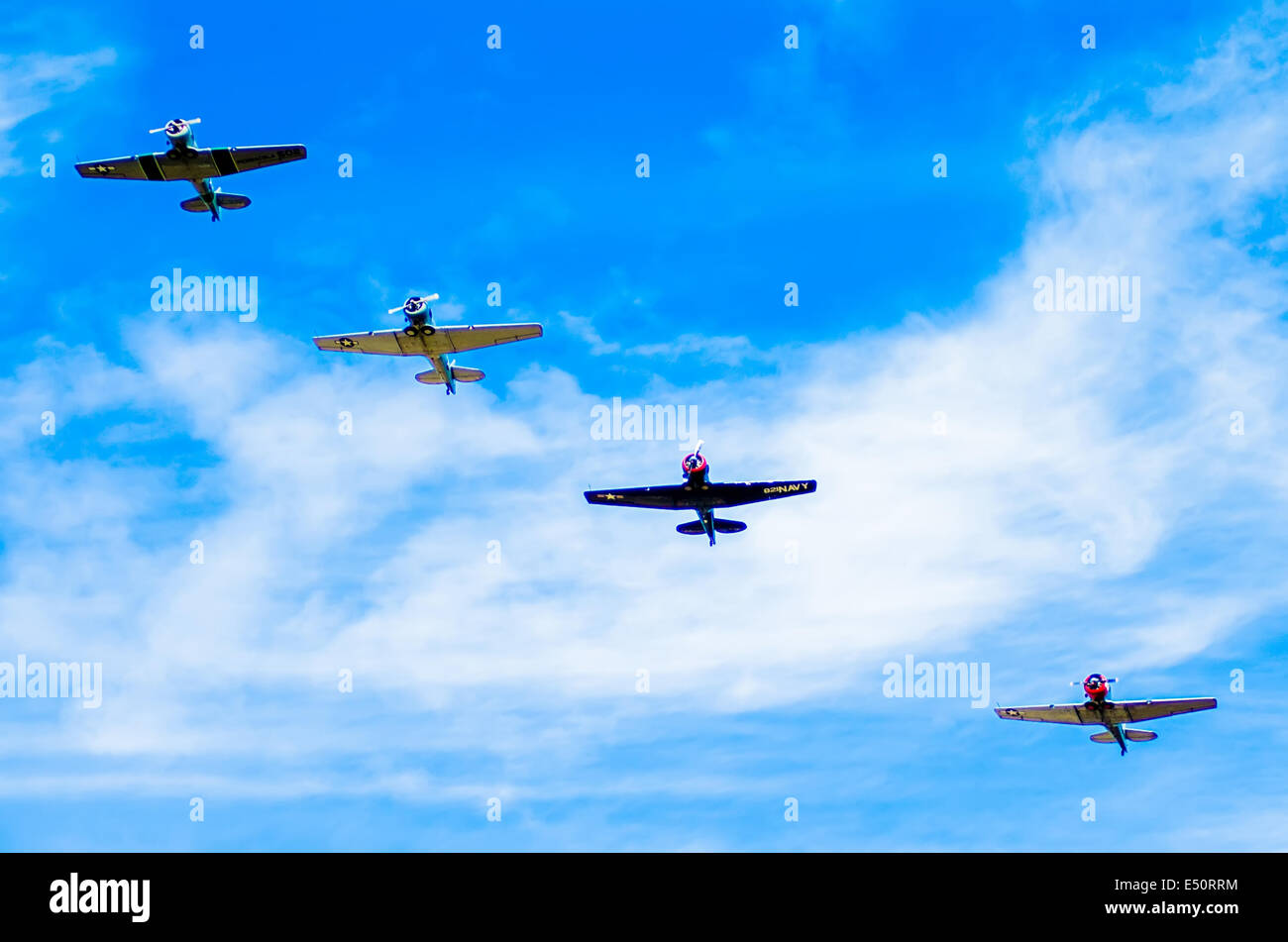 action in the sky during an airshow Stock Photo - Alamy