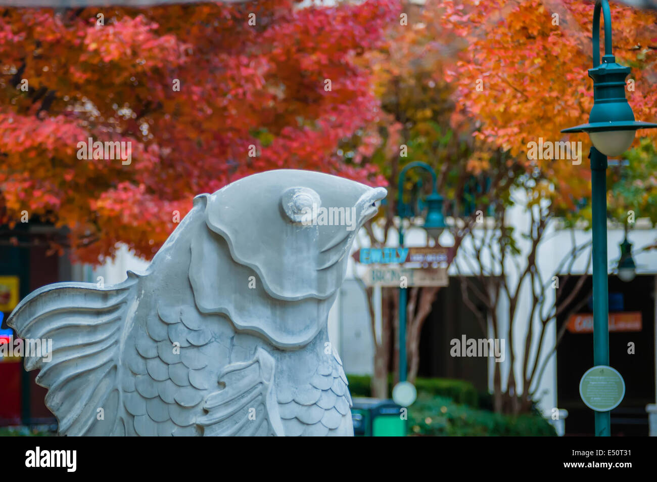 charlotte city skyline autumn season Stock Photo - Alamy