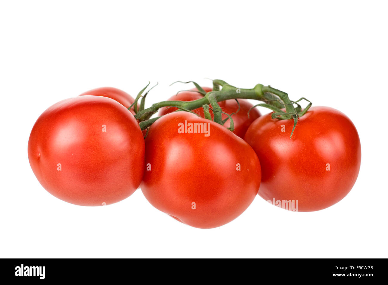 Tomatoes, Vine, Fresh Whole, Tomato Stock Photo