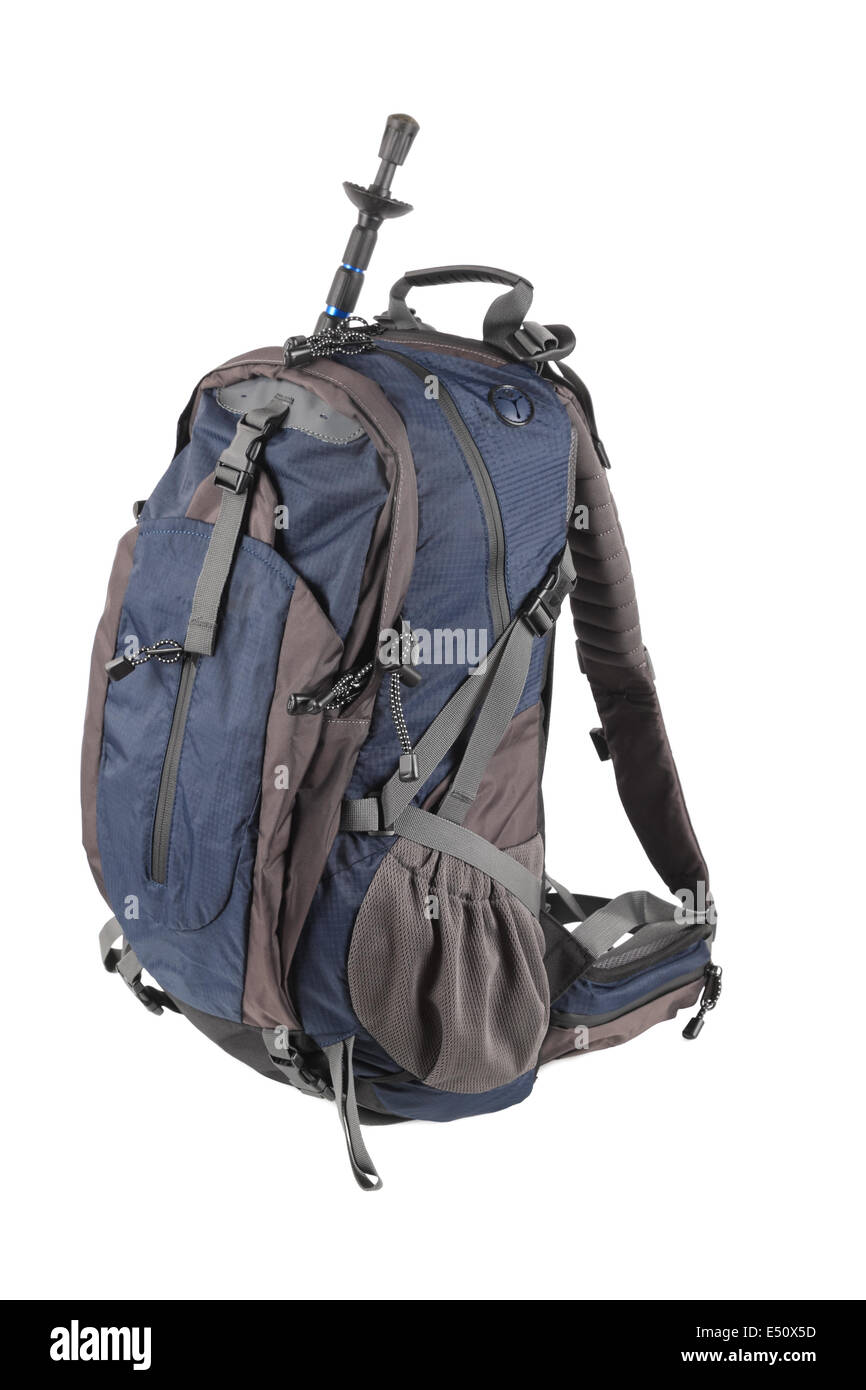 mountain-climbing bag Stock Photo