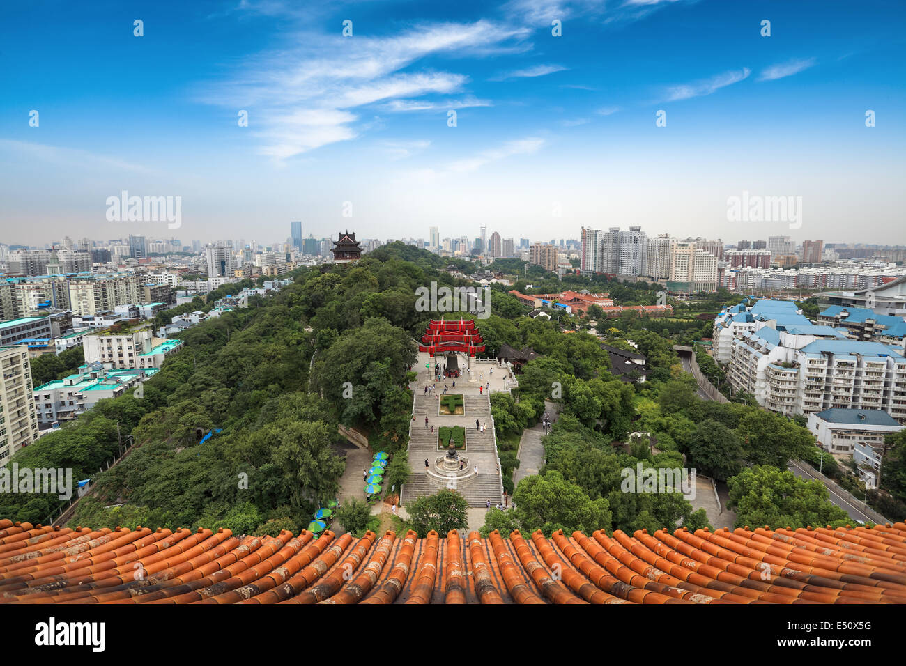 chinese wuhan panorama Stock Photo