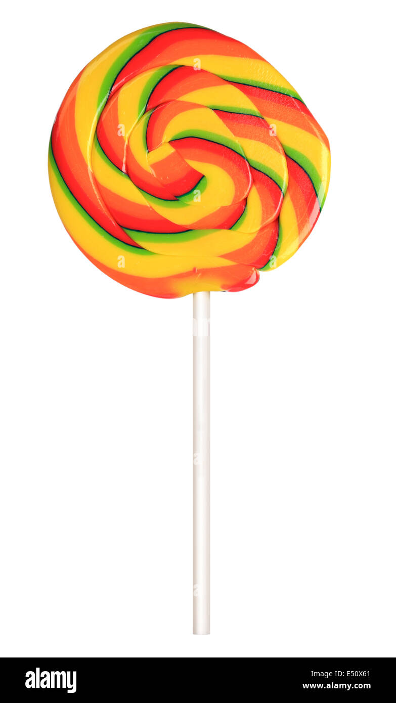 lollipop isolated Stock Photo