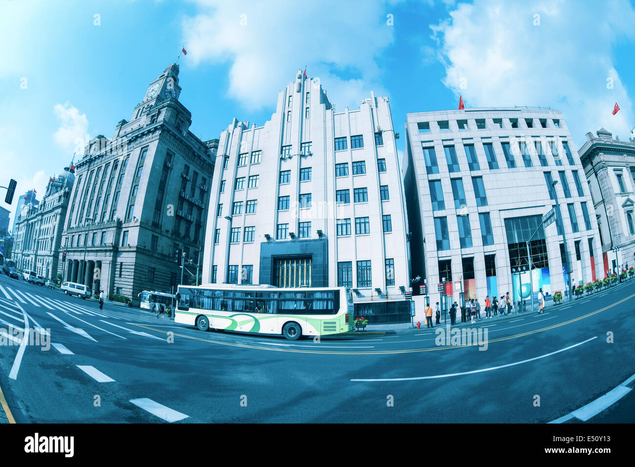 old buildings in shanghai Stock Photo