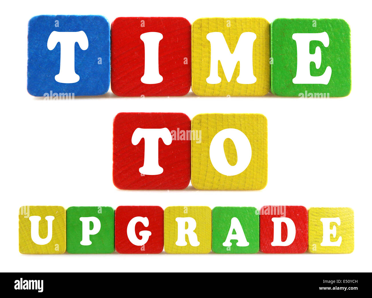 One Time Upgrade Digital upgrade Cut Out Stock Images & Pictures - Alamy
