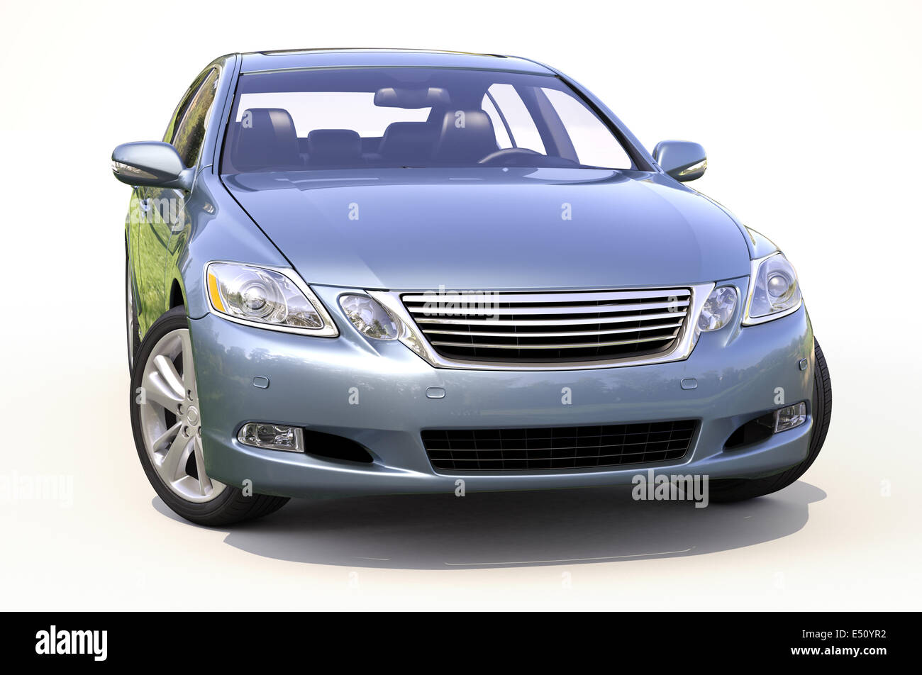 Modern car on a light background Stock Photo - Alamy