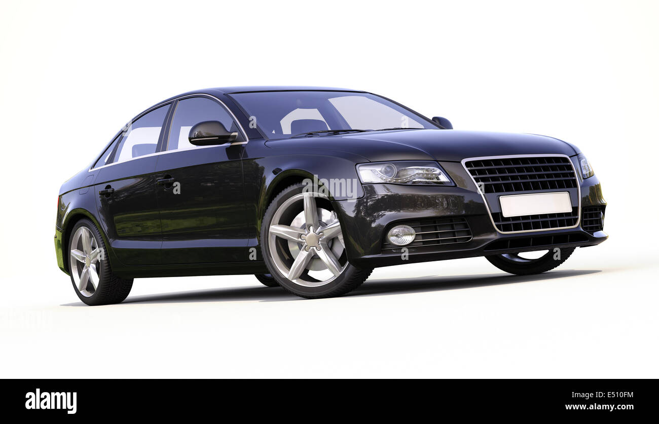Modern car on a light background Stock Photo - Alamy