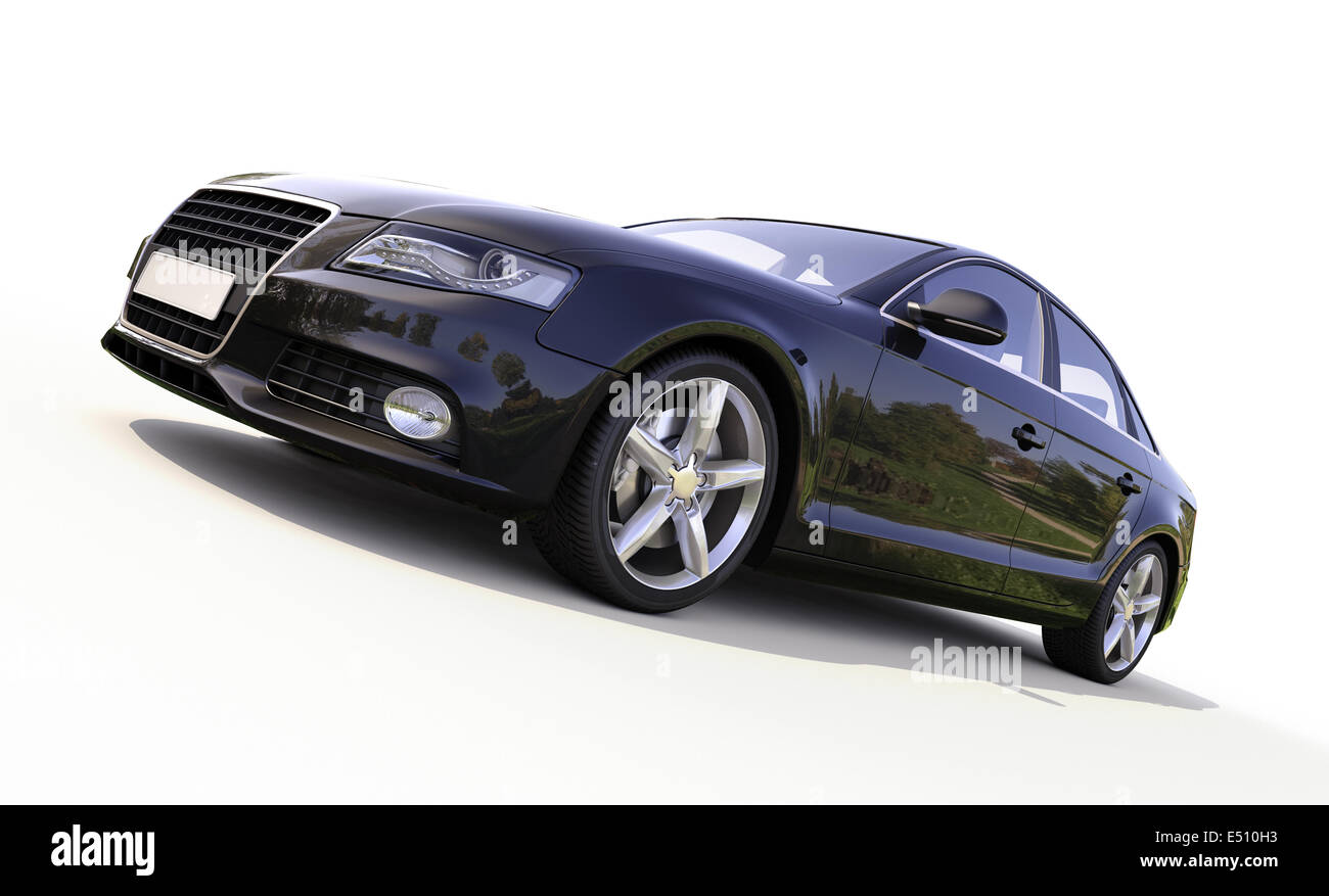 Modern car on a light background Stock Photo - Alamy