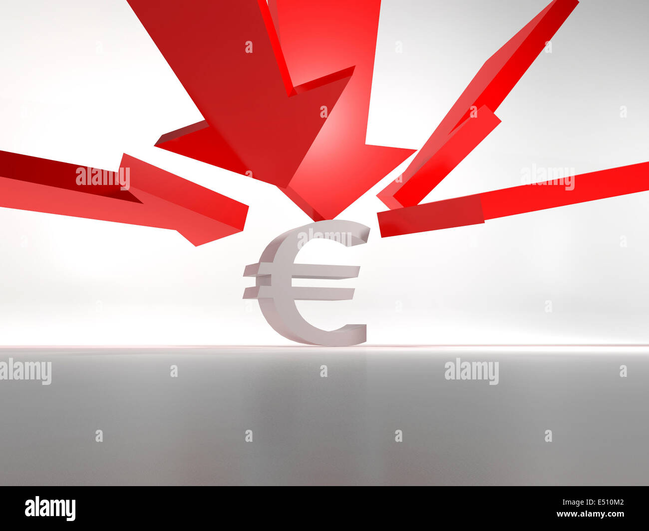 The falling value of the euro Stock Photo Alamy