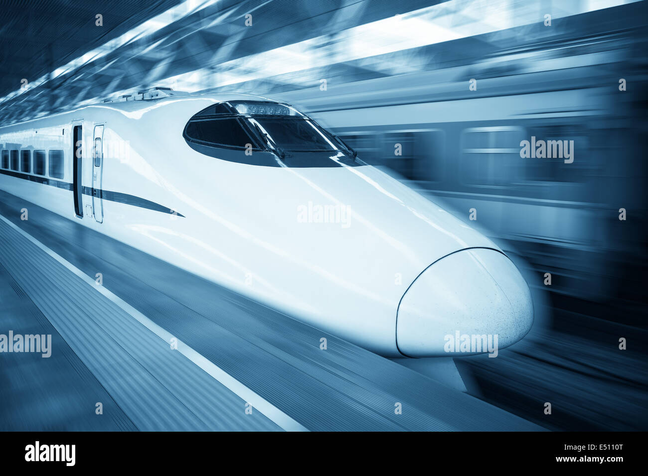 high speed train Stock Photo