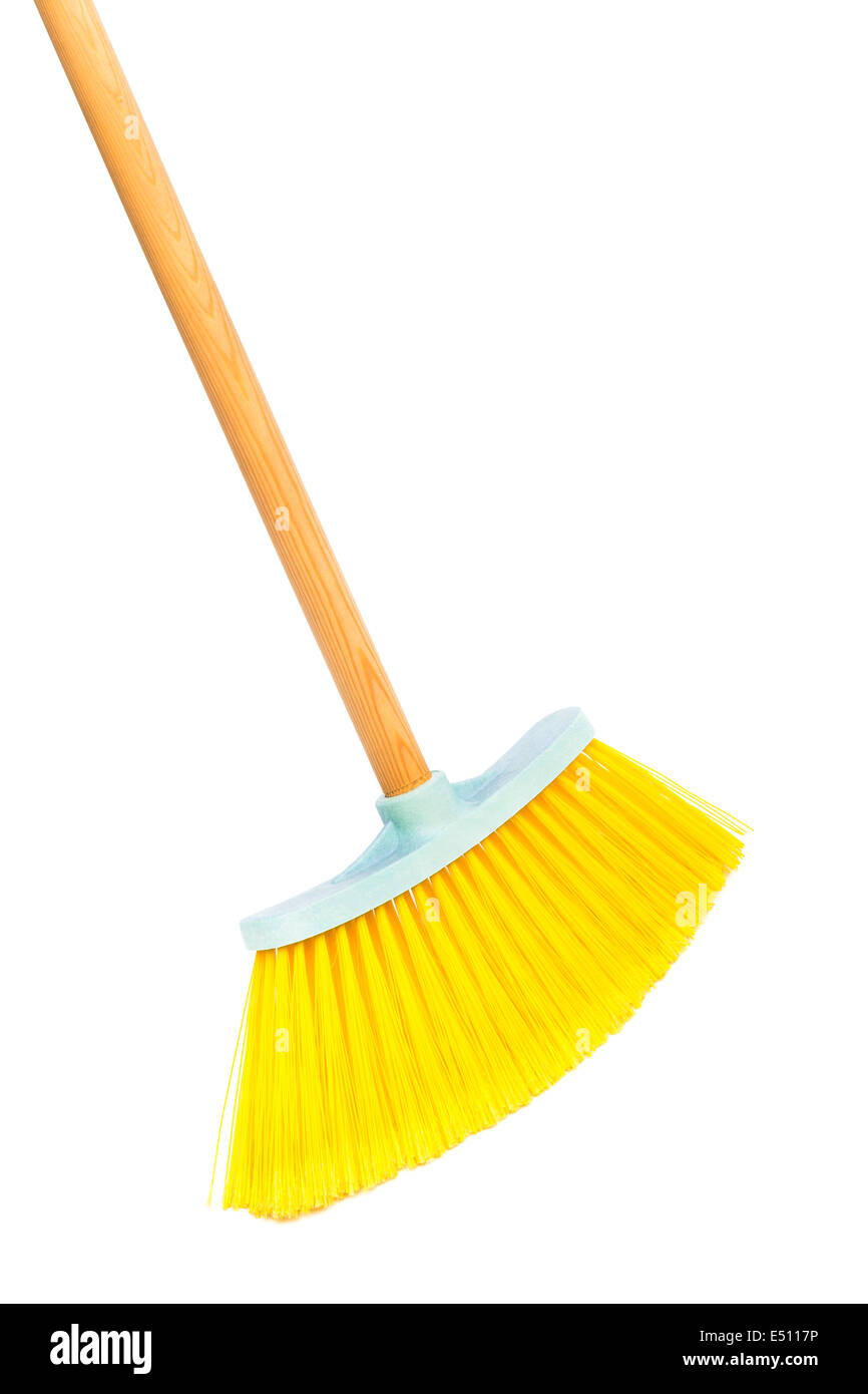 yellow brush the floor Stock Photo Alamy
