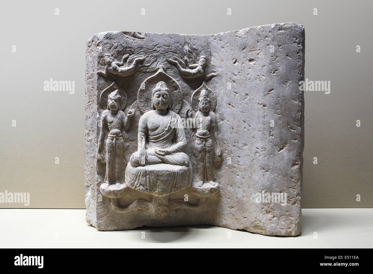 exquisite stone buddhist statues Stock Photo