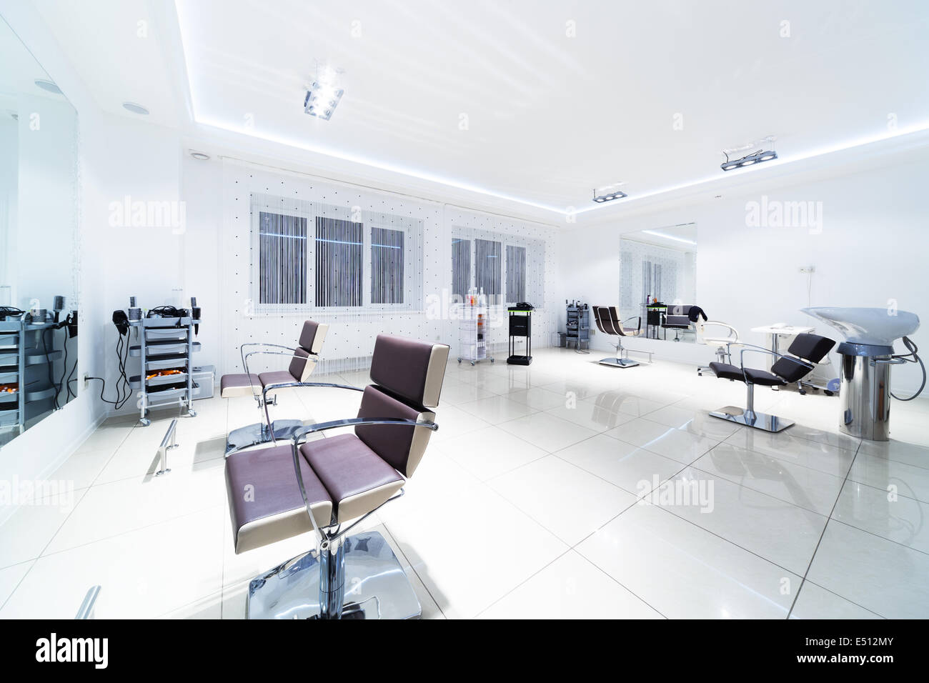 chairs and mirrors Stock Photo