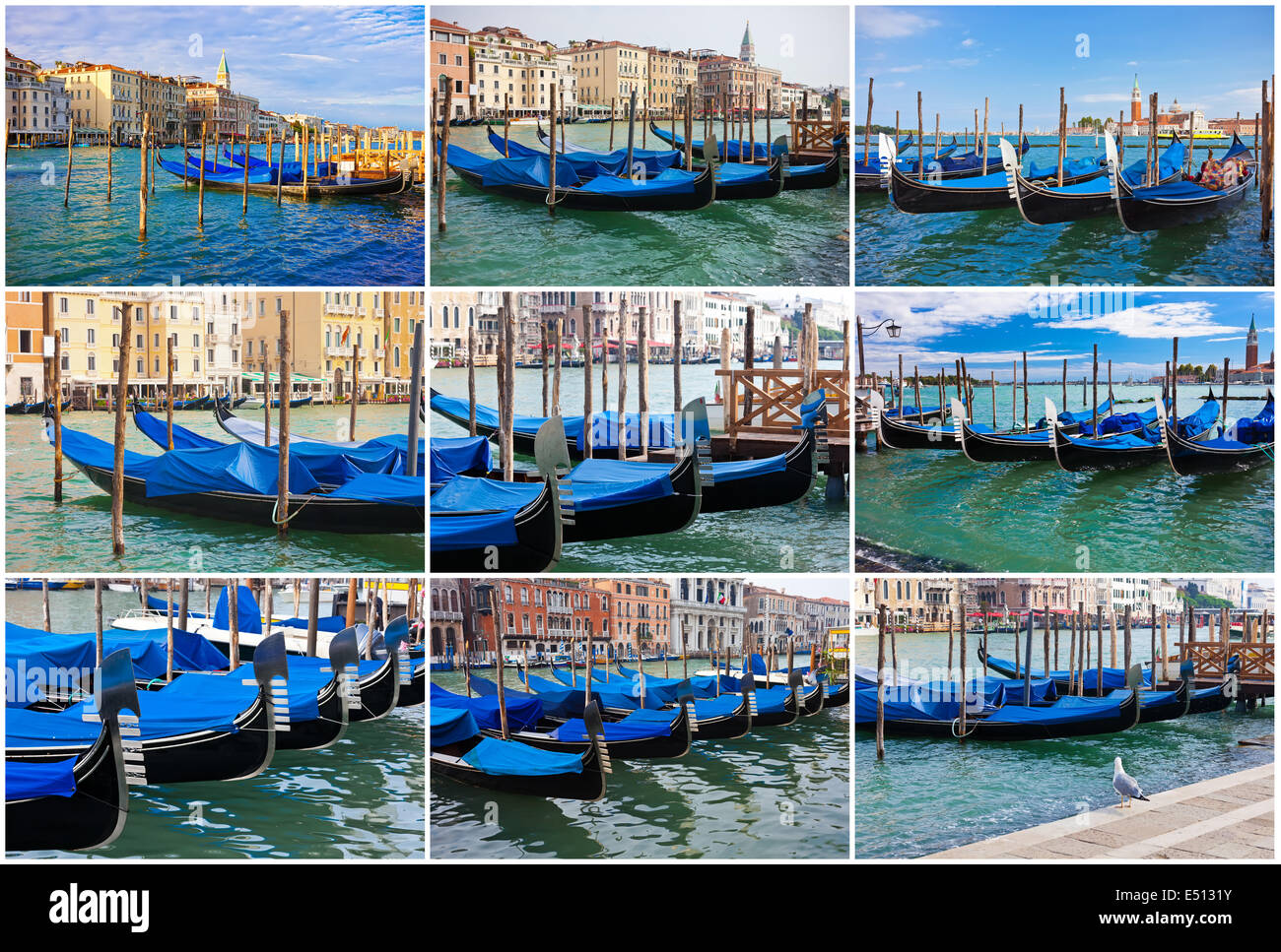 Gondolas in Venice Stock Photo - Alamy