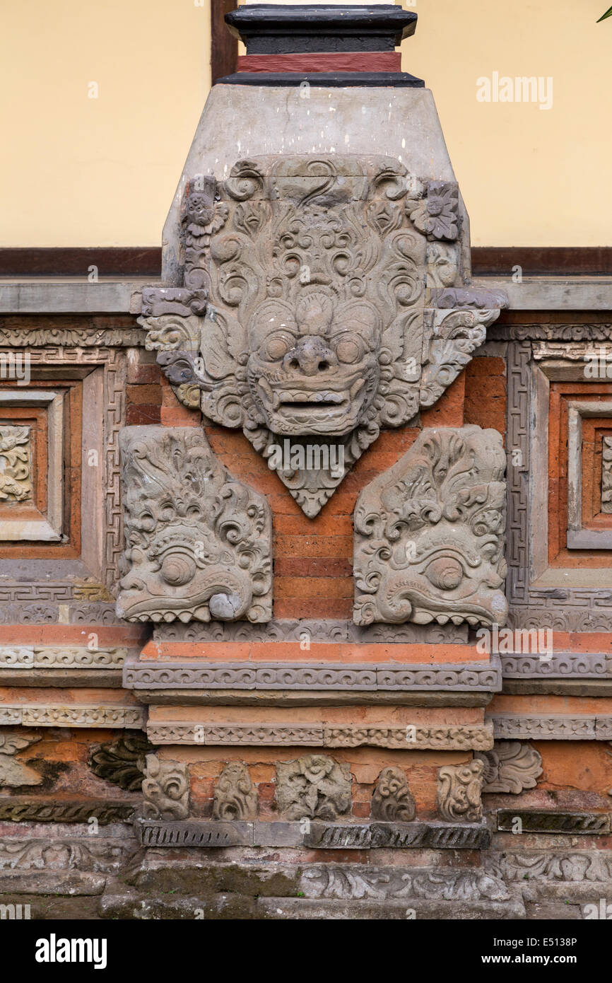 Bali, Indonesia.  Hindu Sculpture inside the Kerta Gosa Compound, Klungkung, Semarapura. Stock Photo