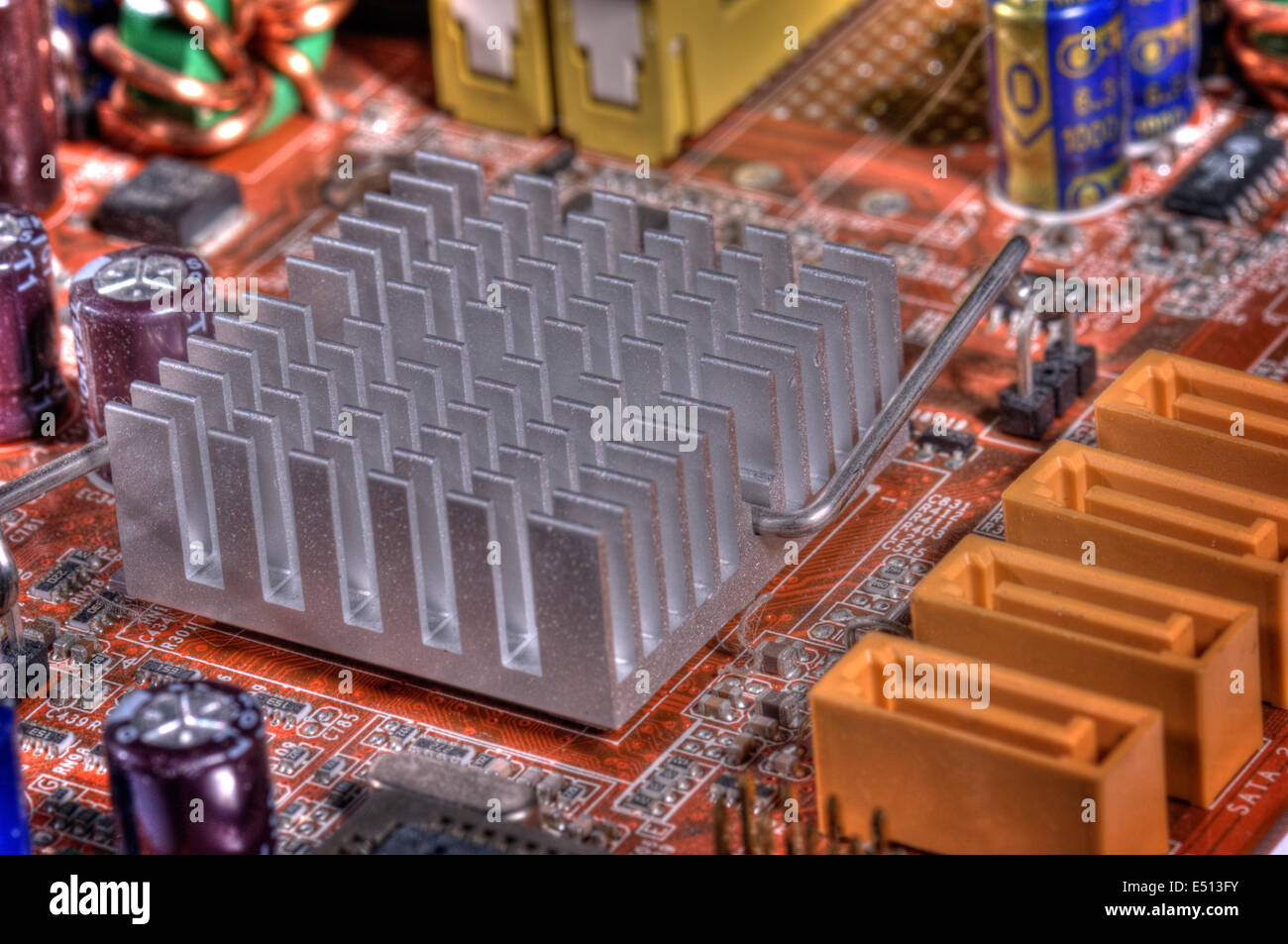 circuit board elements Stock Photo Alamy