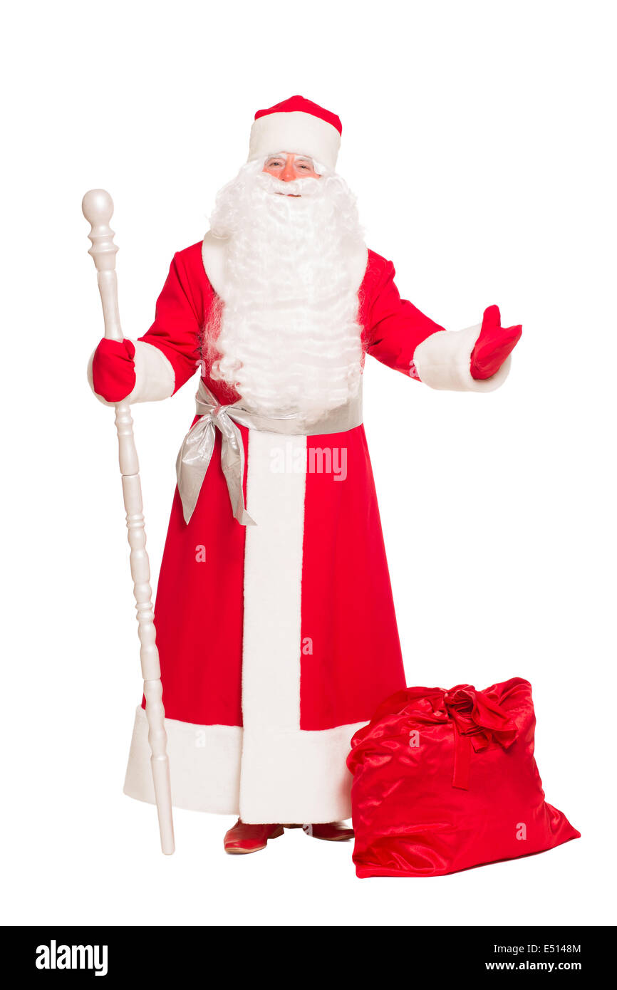 Santa claus with gift bag hi-res stock photography and images - Alamy