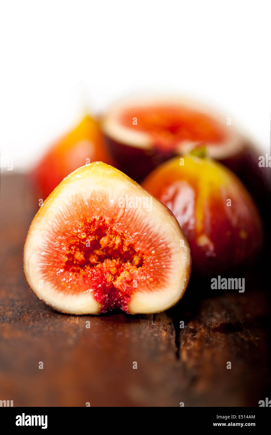 Over Ripped Figs fresh figs over old wood Stock Photo - Alamy